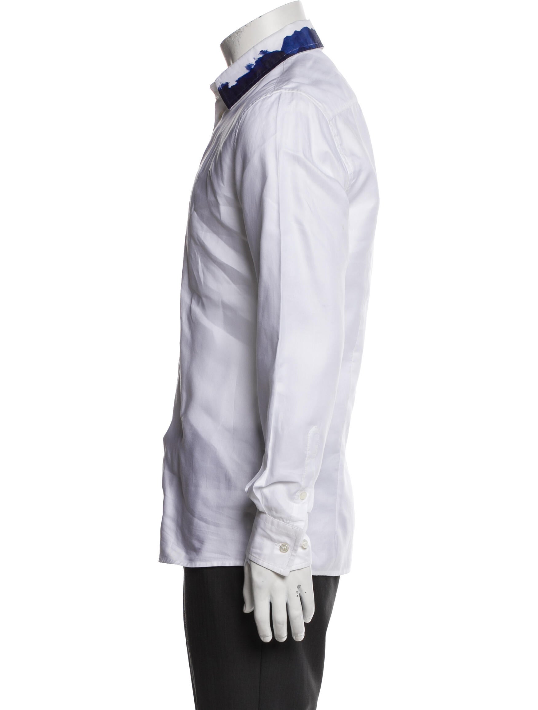 Bottega Veneta Graphic Print Long Sleeve Dress Shirt