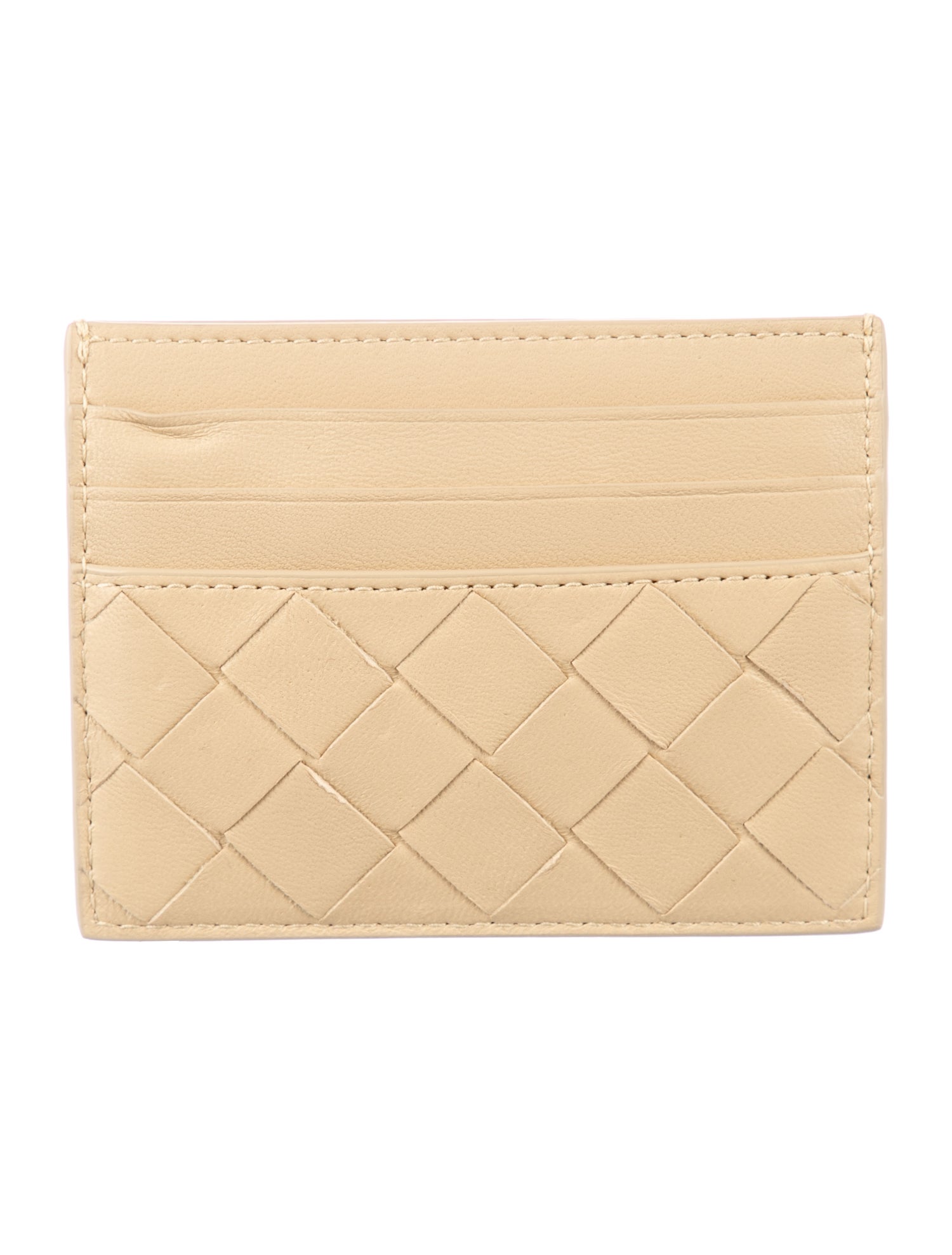 Bottega Veneta Intrecciato Weave Lambskin Card Holder