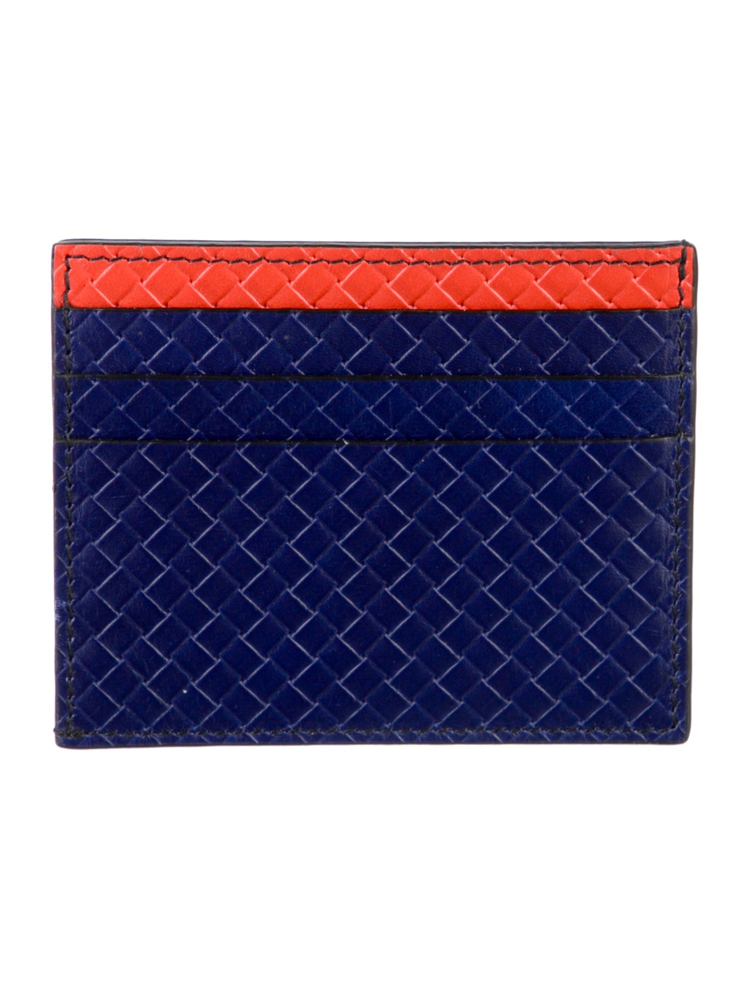 Bottega Veneta Intrecciato Weave Leather Card Holder