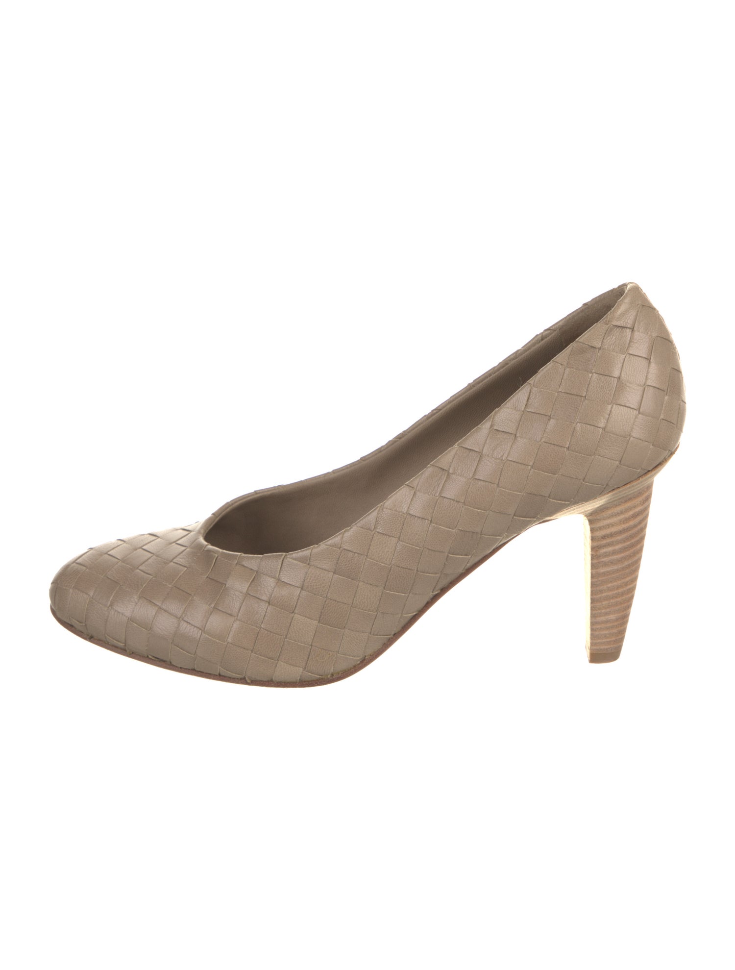 Bottega Veneta Intrecciato Weave Leather Pumps