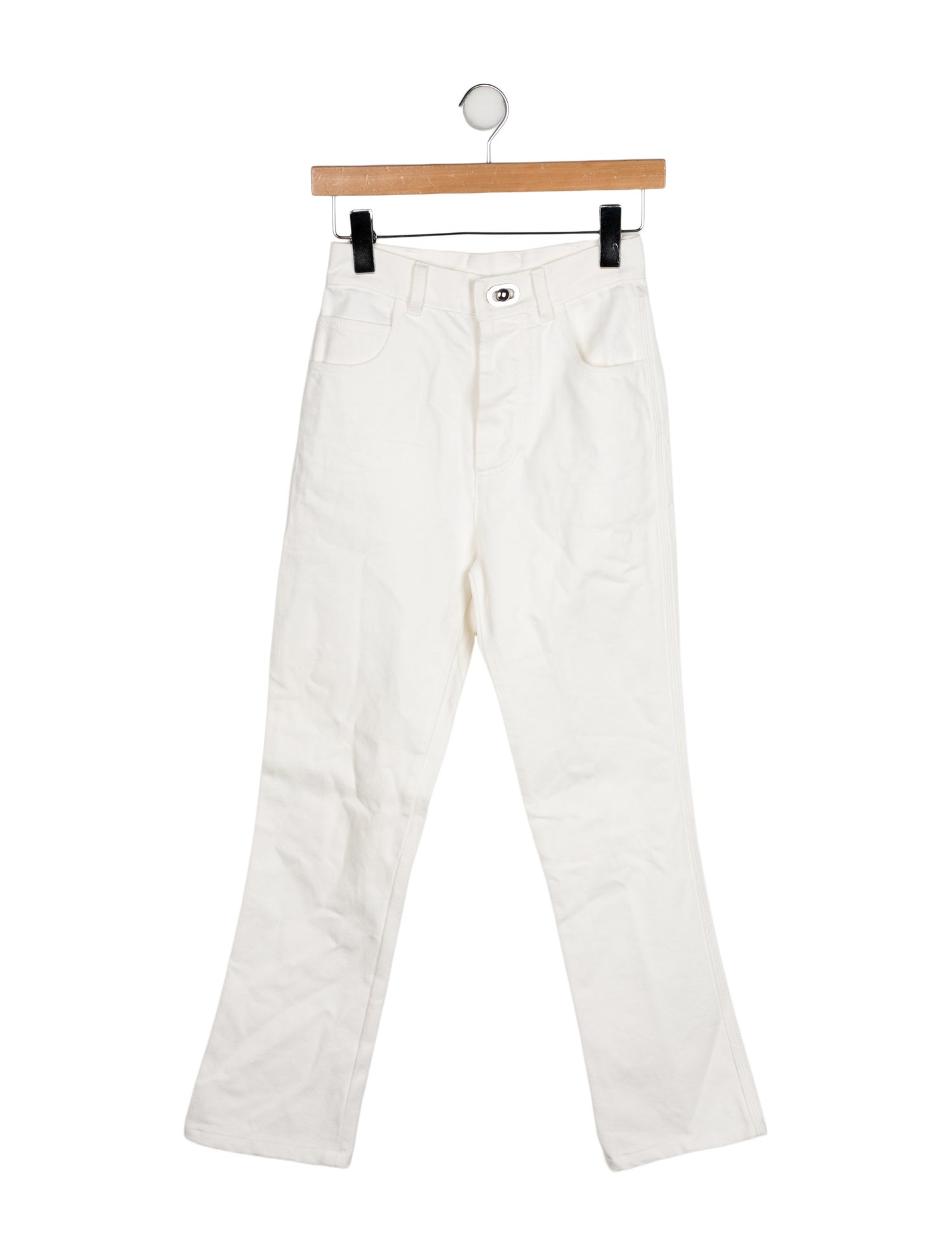 Bottega Veneta High-Rise Straight Leg Jeans