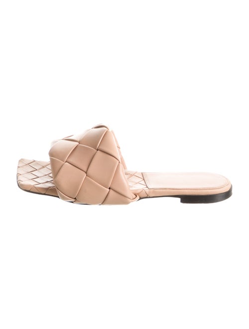 Bottega Veneta Intrecciato Weave Leather Slides