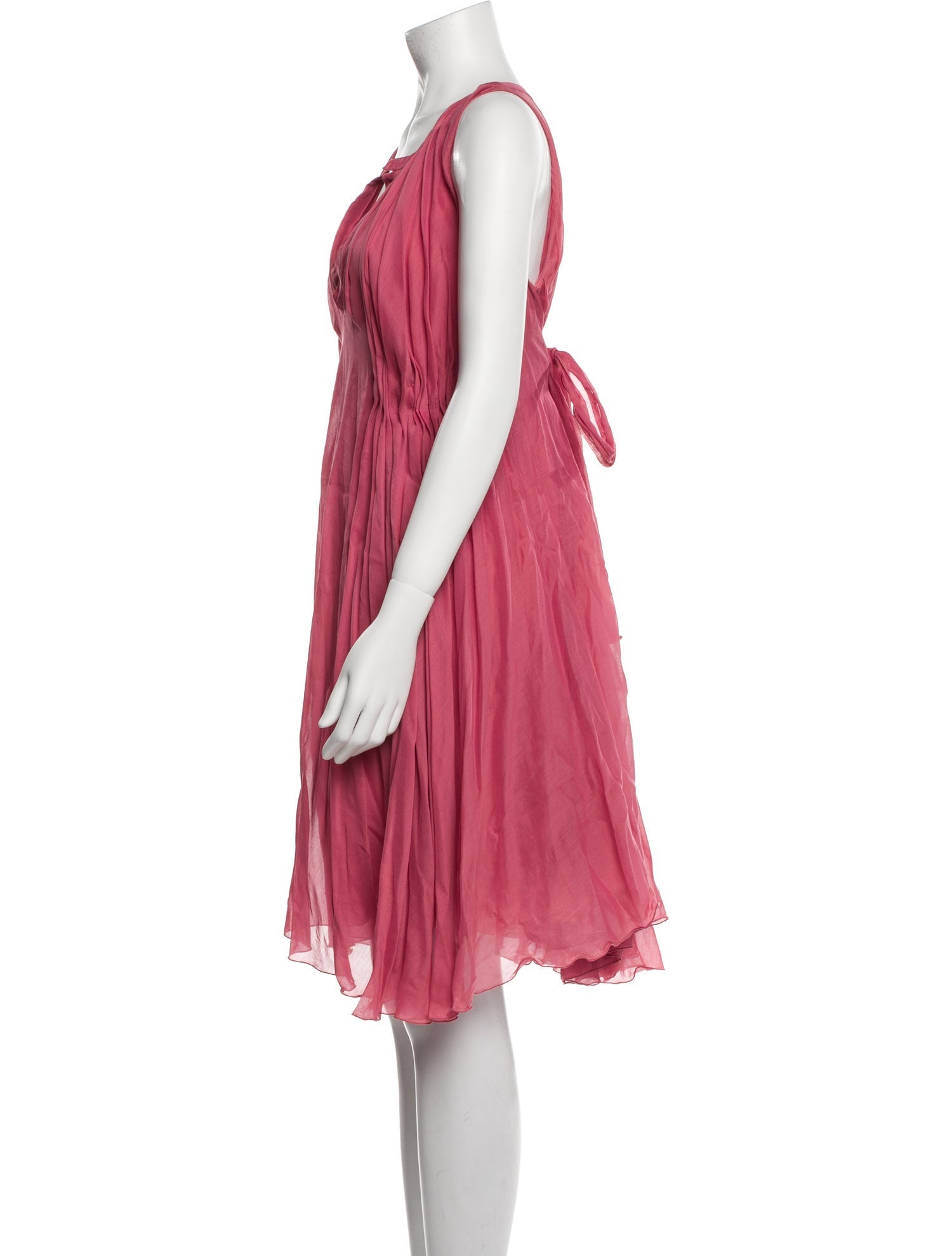 Bottega Veneta V-Neck Knee-Length Dress