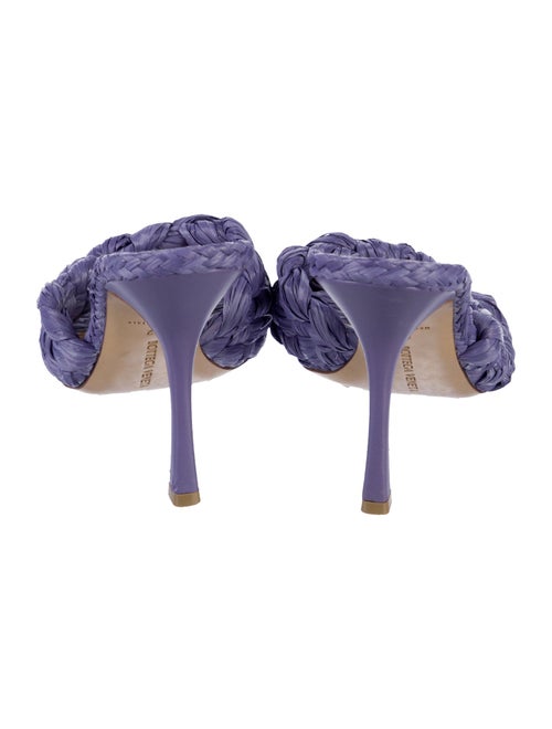 Bottega Veneta Intrecciato Weave Straw Slides