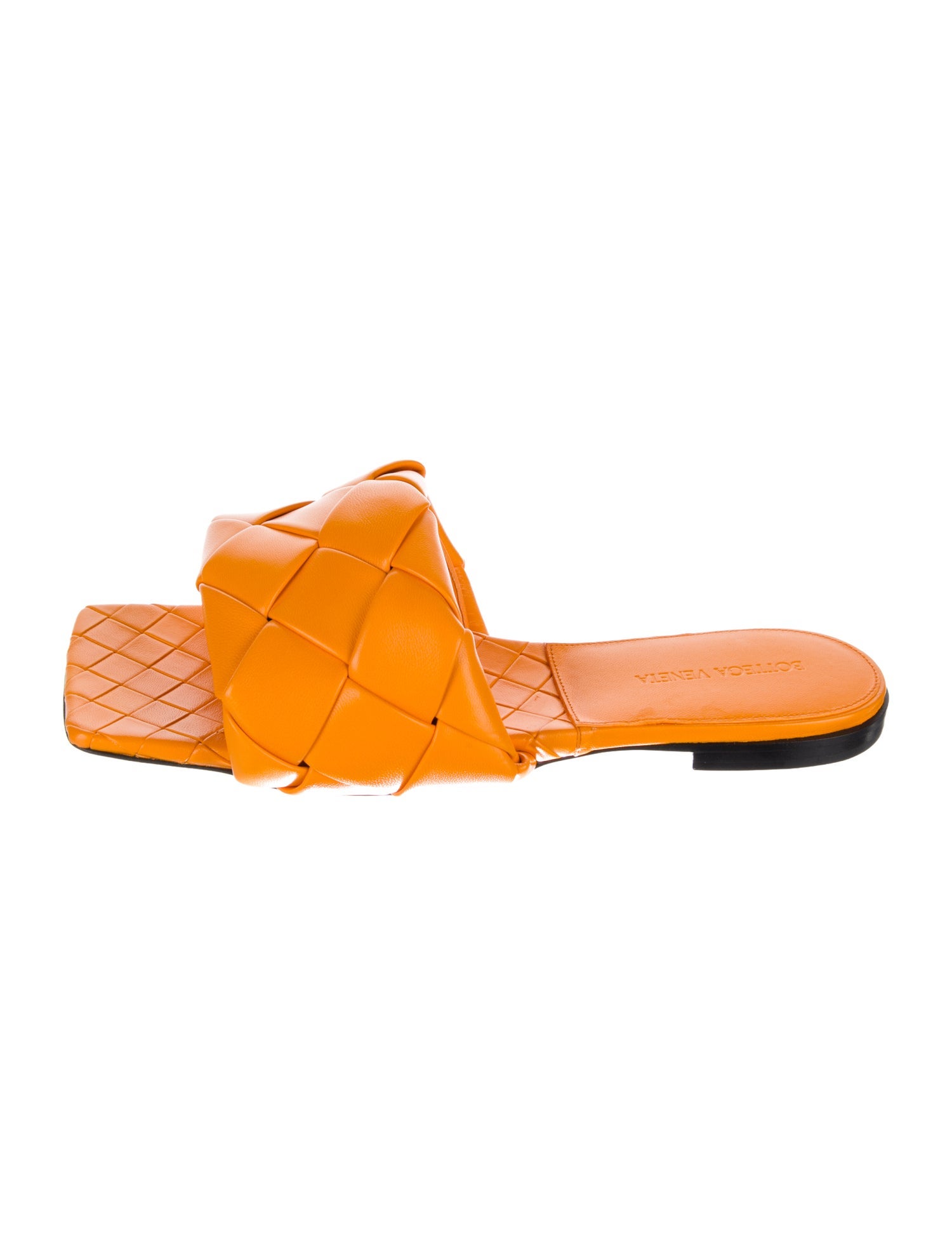 Bottega Veneta Intrecciato Weave Leather Slides