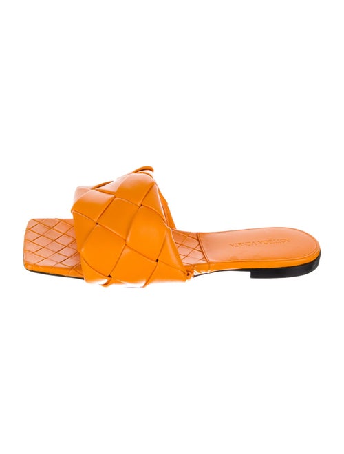 Bottega Veneta Intrecciato Weave Leather Slides