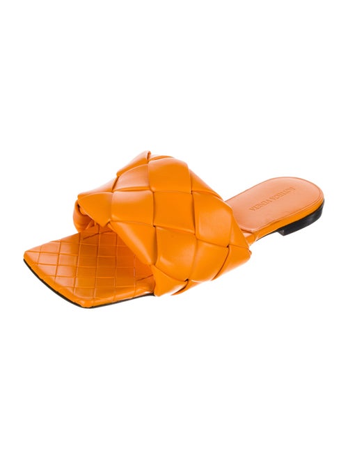Bottega Veneta Intrecciato Weave Leather Slides