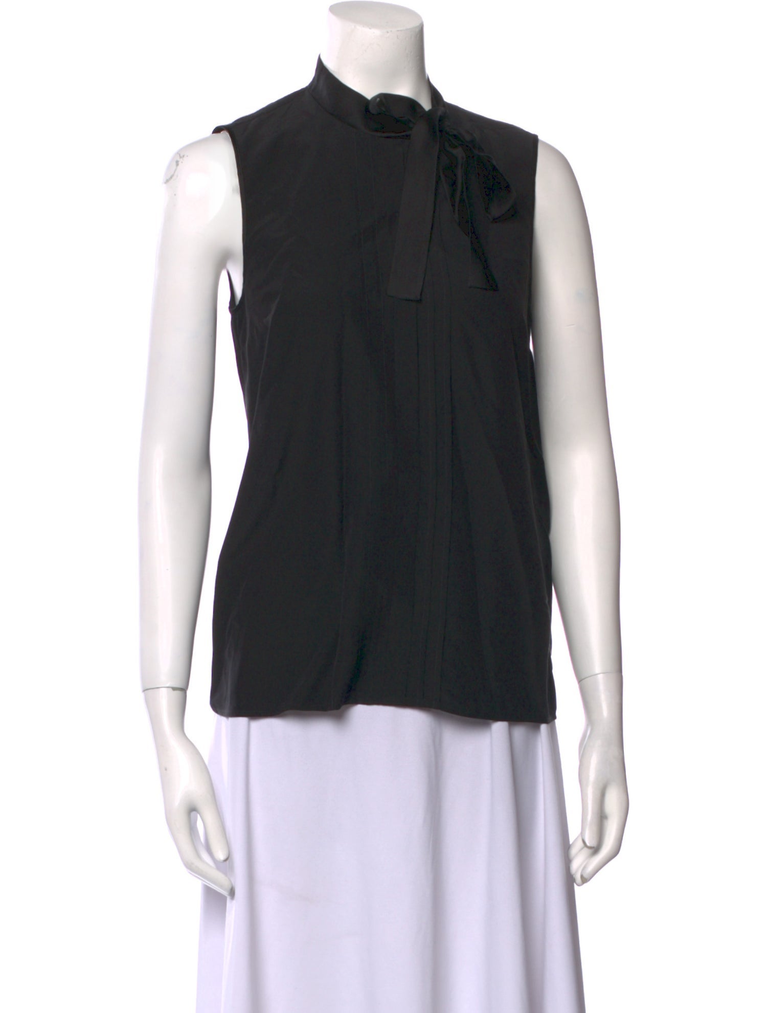 Bottega Veneta Tie Neck Sleeveless Top