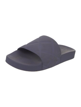 Bottega Veneta Quilted Pattern Rubber Slides