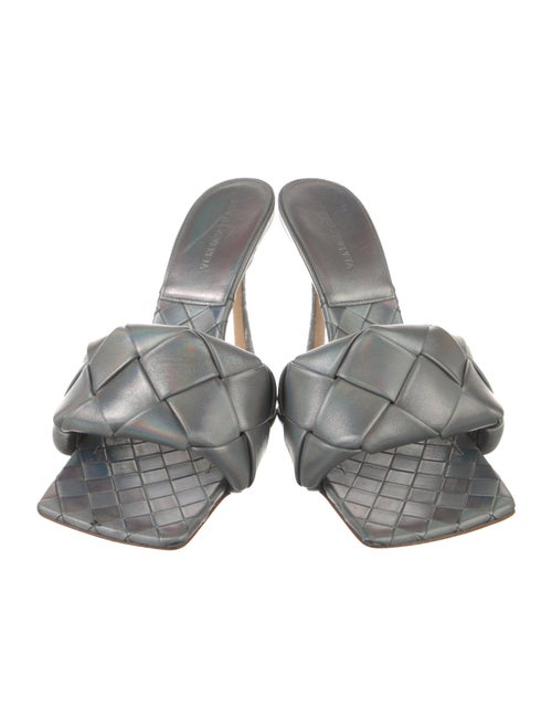 Bottega Veneta Intrecciato Weave Leather Slides