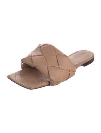 Bottega Veneta Intrecciato Weave Leather Slides