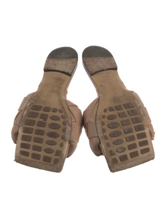 Bottega Veneta Intrecciato Weave Leather Slides