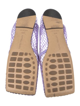 Bottega Veneta Chain-Link Accent Leather Slingback Flats