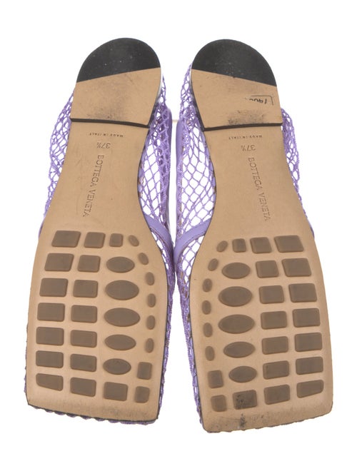 Bottega Veneta Chain-Link Accent Leather Slingback Flats