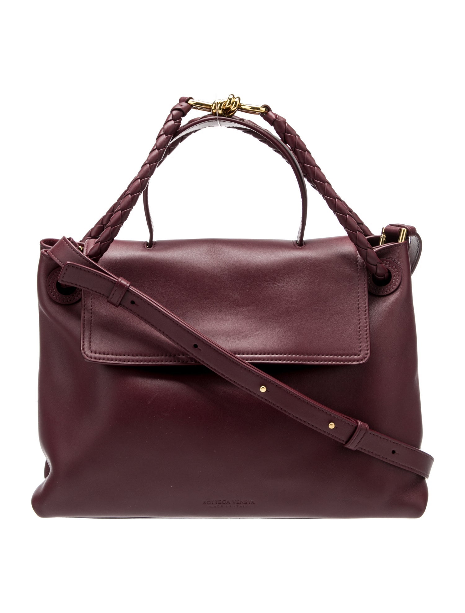 Bottega Veneta Leather Medium Intrecciato Fold