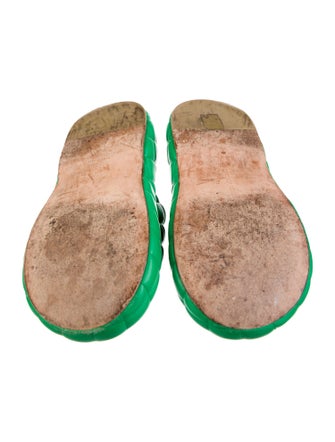 Bottega Veneta Quilted Pattern Leather Slides