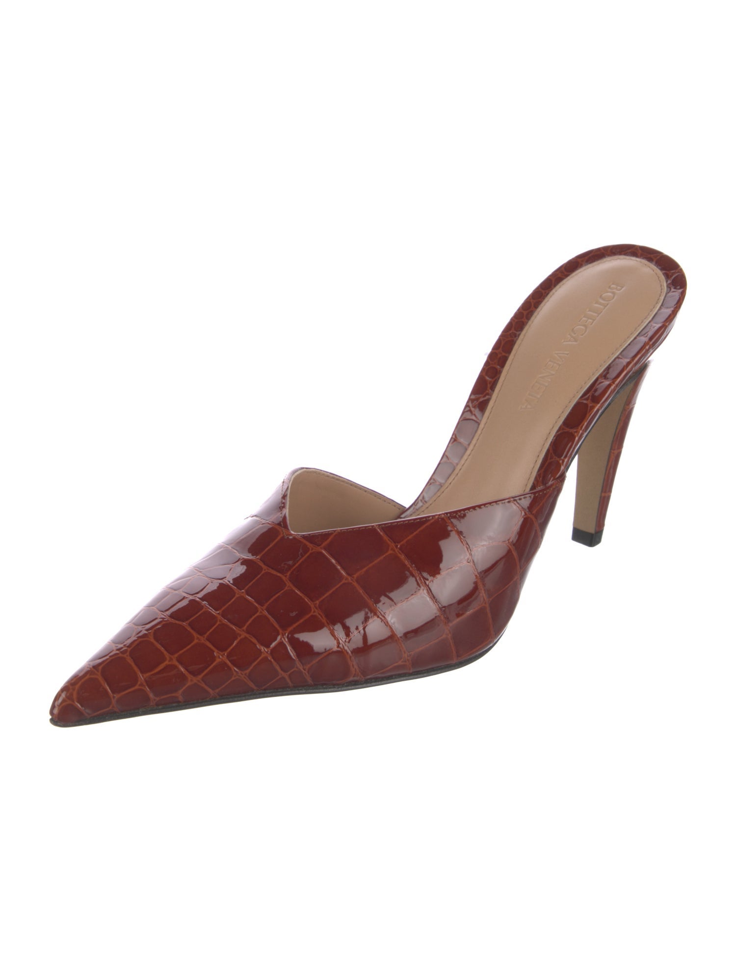 Bottega Veneta Embossed Leather Mules