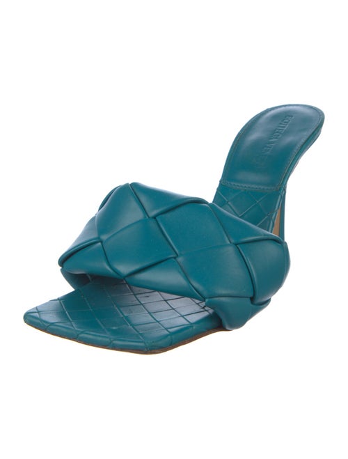 Bottega Veneta Intrecciato Weave Leather Slides