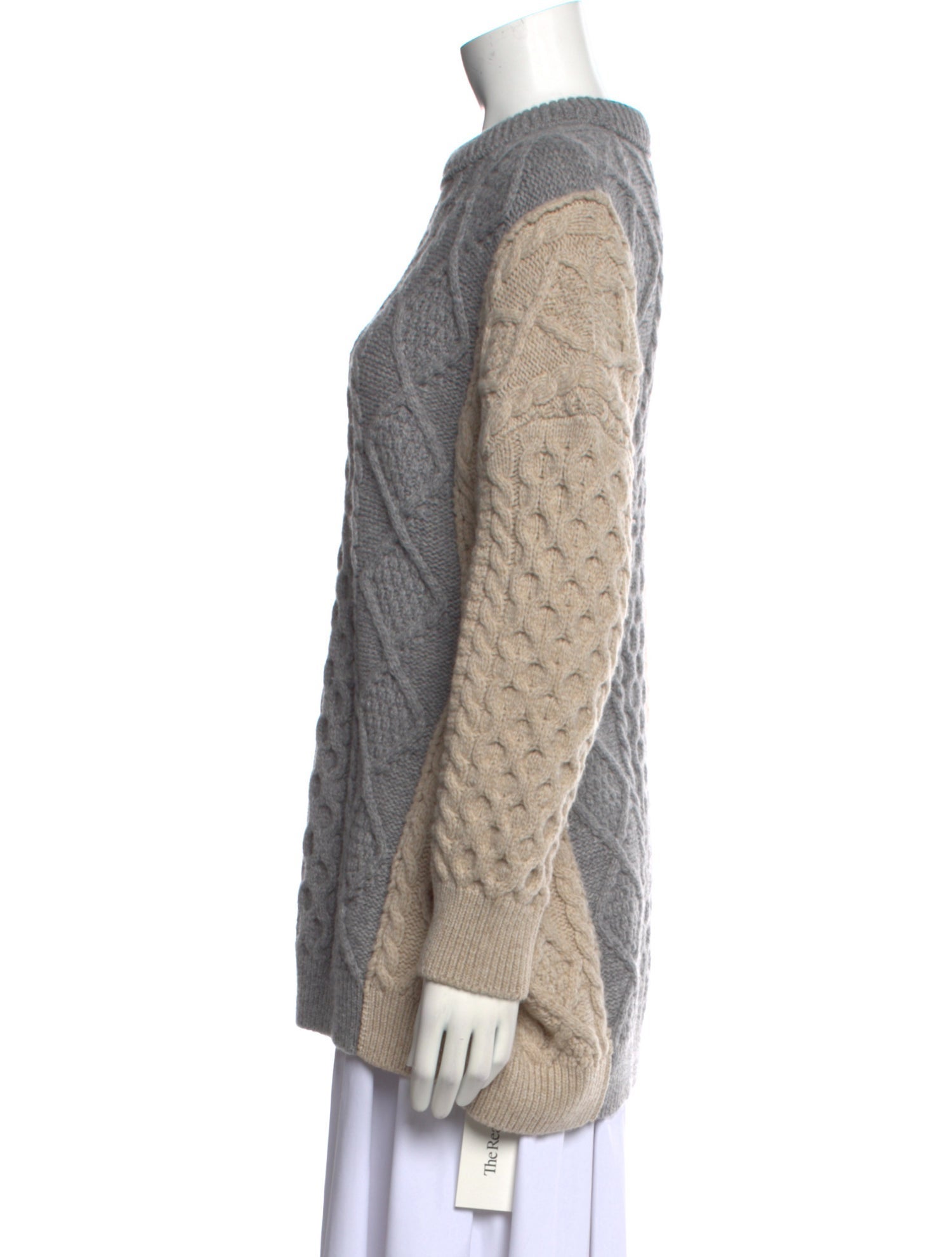 Bottega Veneta Blend Aran Cable-Knit Wool Sweater