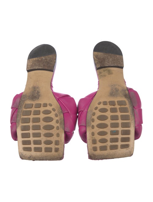 Bottega Veneta Intrecciato Weave Leather Slides
