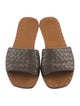 Bottega Veneta Intrecciato Weave Leather Slides