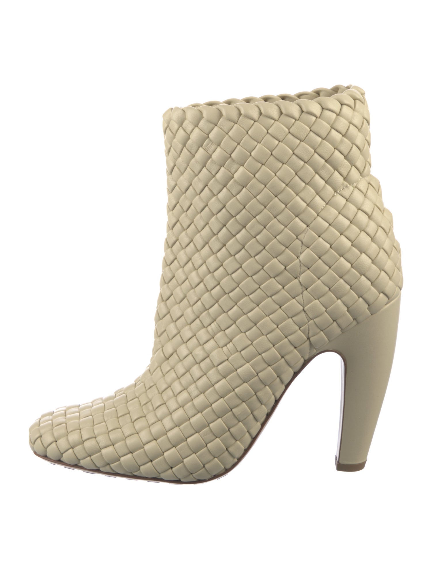 Bottega Veneta Intrecciato Weave Leather Boots