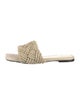 Bottega Veneta Intrecciato Weave Straw Slides