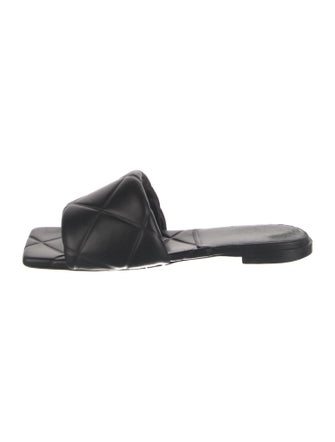 Bottega Veneta Intrecciato Weave Leather Slides