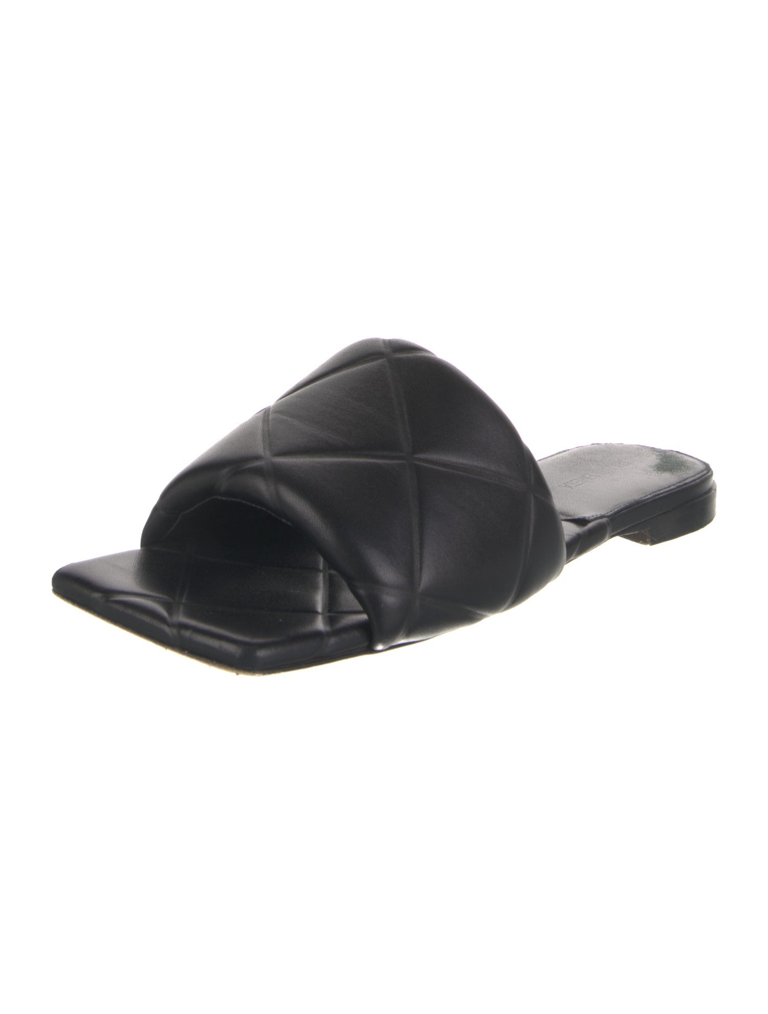 Bottega Veneta Intrecciato Weave Leather Slides