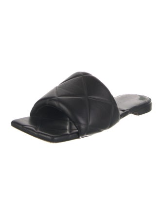 Bottega Veneta Intrecciato Weave Leather Slides