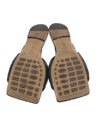 Bottega Veneta Intrecciato Weave Leather Slides