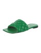 Bottega Veneta Quilted Pattern Leather Slides
