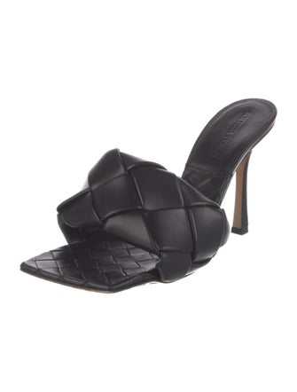 Bottega Veneta Intrecciato Weave Leather Slides