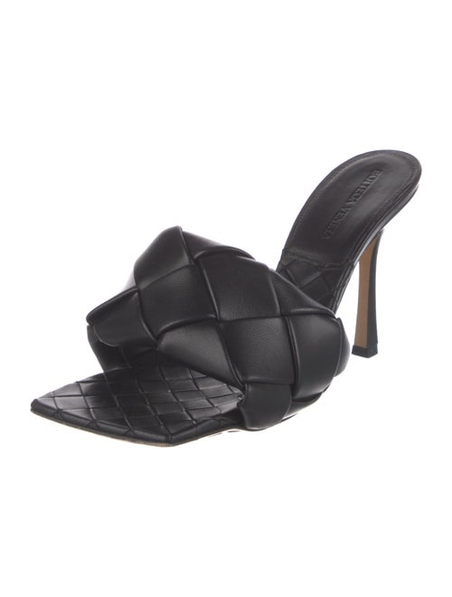 Bottega Veneta Intrecciato Weave Leather Slides