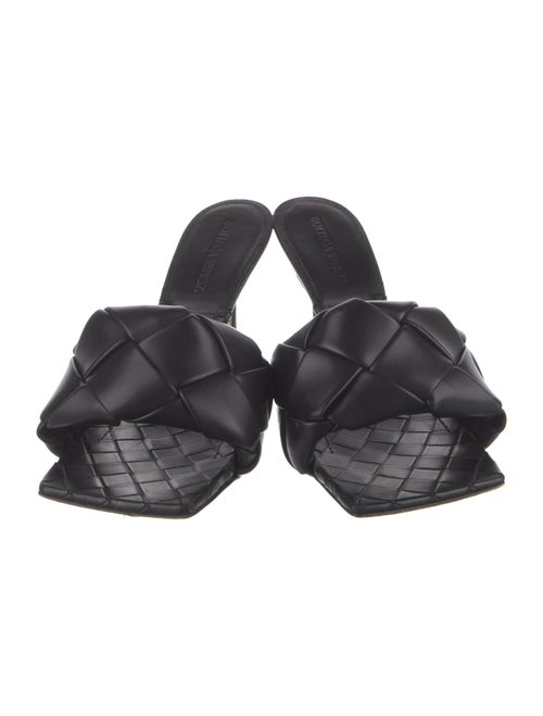 Bottega Veneta Intrecciato Weave Leather Slides