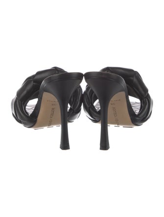 Bottega Veneta Intrecciato Weave Leather Slides