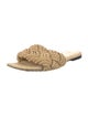 Bottega Veneta Intrecciato Weave Raffia Slides