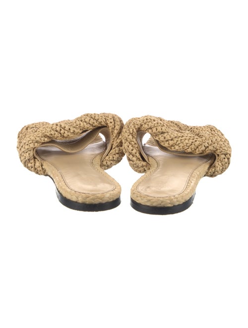 Bottega Veneta Intrecciato Weave Raffia Slides