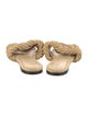 Bottega Veneta Intrecciato Weave Raffia Slides