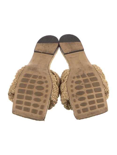 Bottega Veneta Intrecciato Weave Raffia Slides