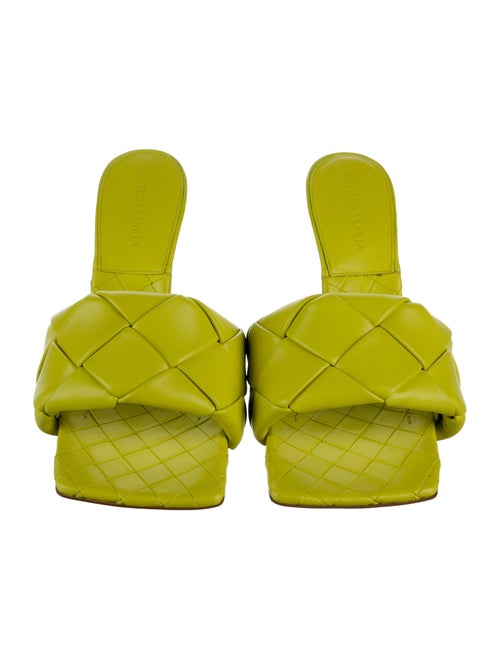 Bottega Veneta Intrecciato Weave Leather Slides