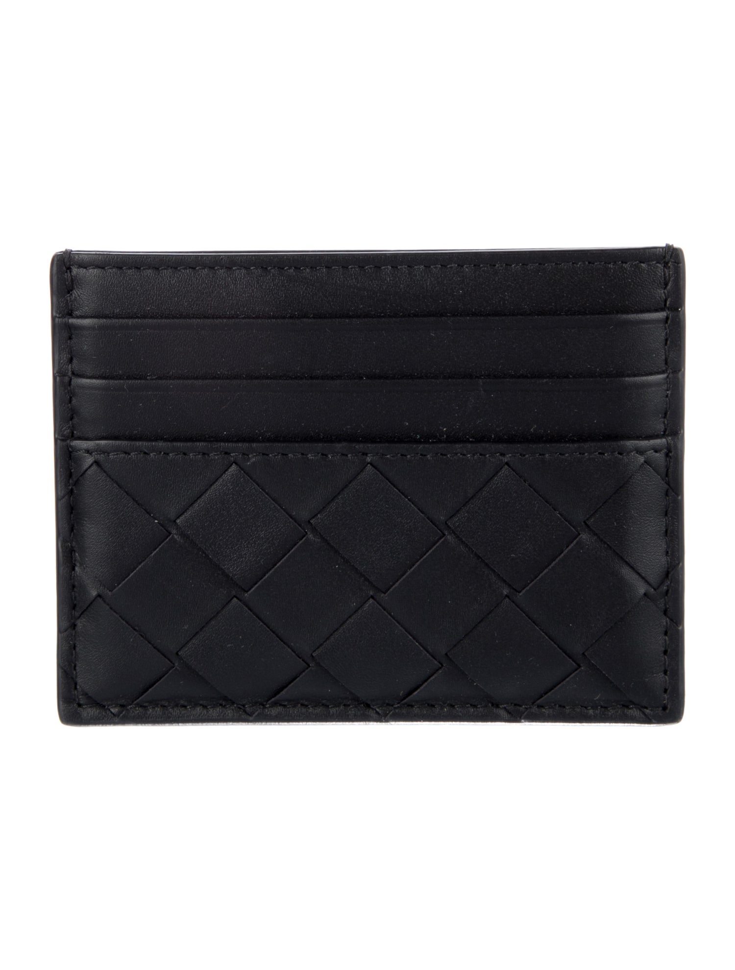 Bottega Veneta Intrecciato Weave Leather Card Holder