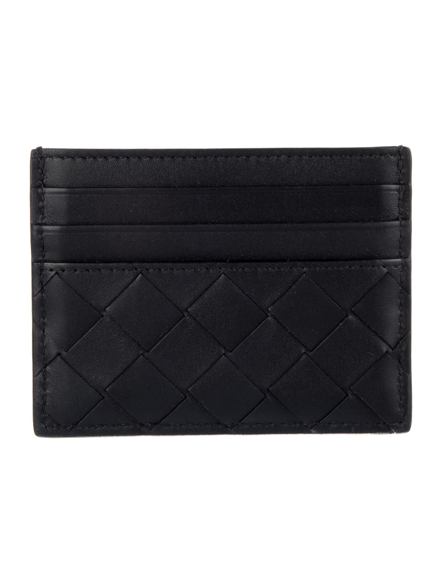 Bottega Veneta Intrecciato Weave Leather Card Holder