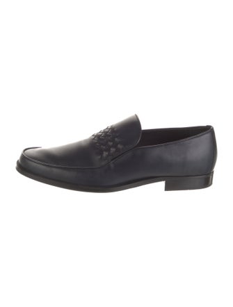 Bottega Veneta Intrecciato Weave Leather Dress Loafers