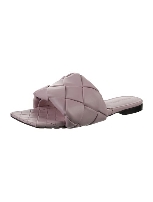 Bottega Veneta Intrecciato Weave Leather Slides