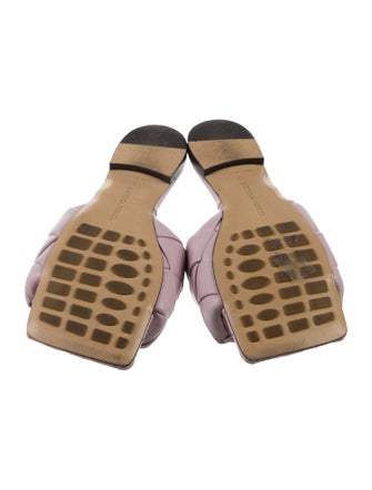Bottega Veneta Intrecciato Weave Leather Slides