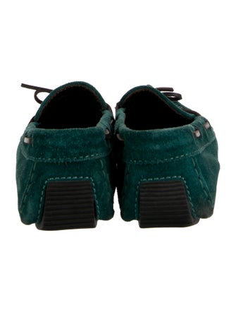 Bottega Veneta Intrecciato Weave Suede Moccasins