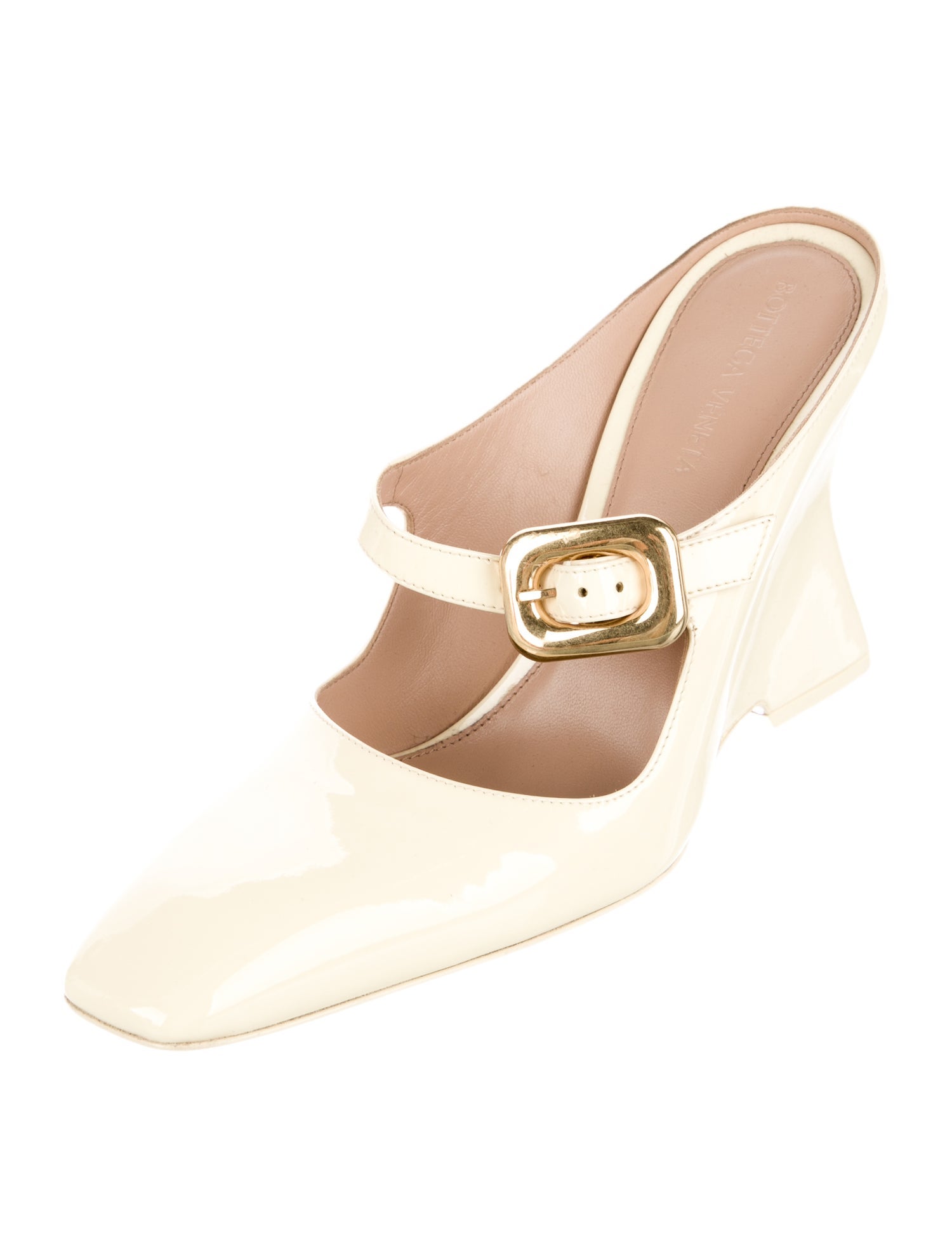 Bottega Veneta Patent Leather Mules