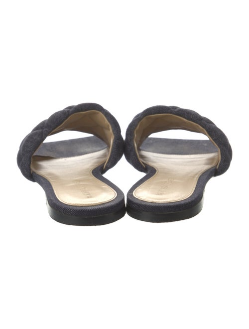 Bottega Veneta Intrecciato Weave Denim Slides