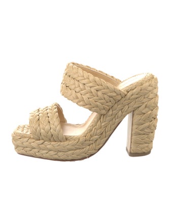 Bottega Veneta Raffia Braided Accents Espadrilles